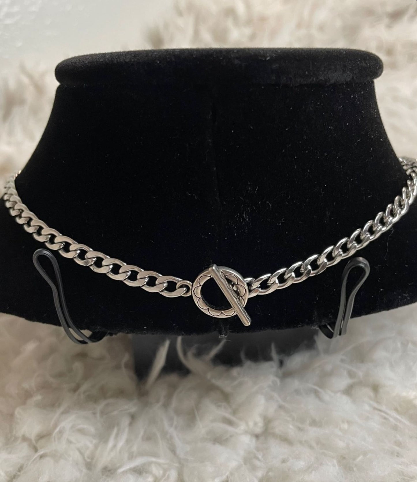 Swarovski Evil Eye Crystal Pendant Necklace with Stainless Steel Curb Chain